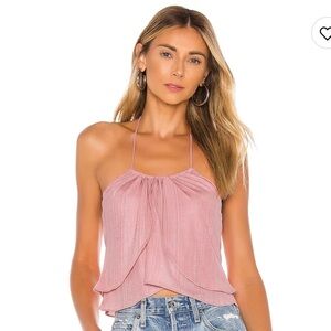 NWT Revolve Superdown Celine Halter top in Blush